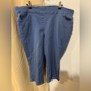 Napa Valley Blue Capri Pants 18W